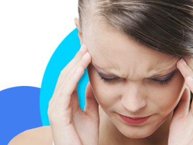 woman with headache